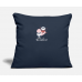 Valentine's Day Heart Avocado Flower Cat Gift Idea Navy Pillow